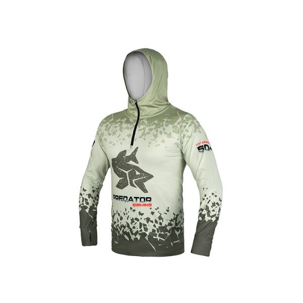 Delphin UV Armor 50+ Predator Hoodie met lange mouwen 3XL
