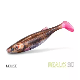 Delphin Realix 3D Mouse 13cm Rubbervisje 2st