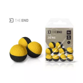 Delphin TheEnd Zwart-Geel 12mm Zig Rig 10st