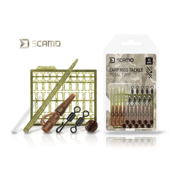 Delphin sCamo Total Carp Karper Onderlijn Set 10 stuks