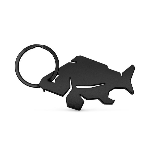 Delphin Carpener Zwarte Flesopener Sleutelhanger
