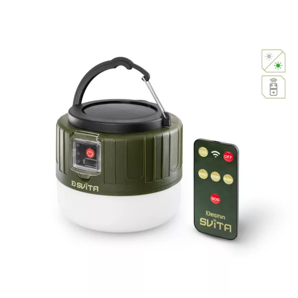 Delphin Svita Kemping Lámpa Távirányítóval 4W/3600mAh