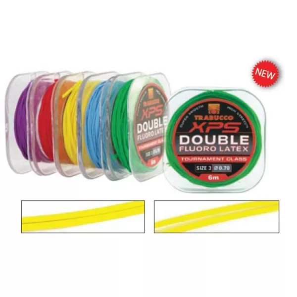 Trabucco Double Fluoro Latex 5/0,9mm 6m Massieve Rakós Gumi