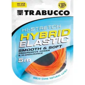  Trabucco HI-Stretch Hybrid Elastic 1,2mm Vaste Hengel Hybride Elastiek 5m