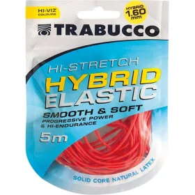   Trabucco HI-Stretch Hybrid Elastic 1,6mm Vaste Hengel Hybride Elastiek 5m