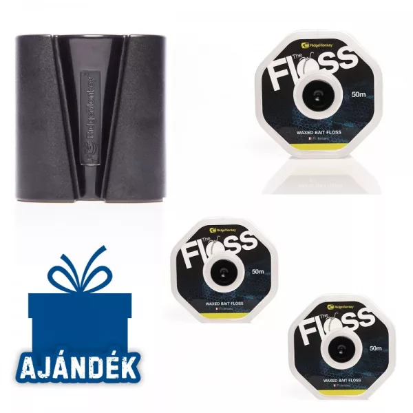 RidgeMonkey The Floss aasbevestigingslijn Triopack CADEAU Ezee Knot accessoire