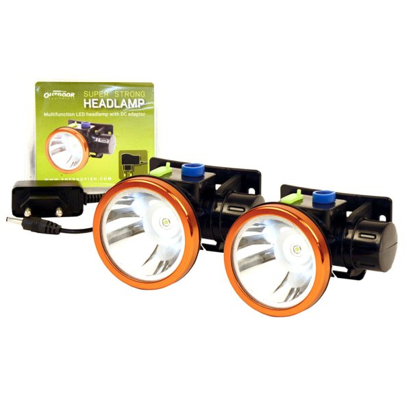EnergoTeam Outdoor Supersterke Hoofdlamp met DC Adapter 2db