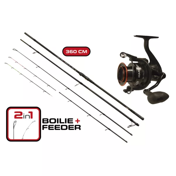 Carp Expert Max2 Double Tip 360cm Visset met 6000 Molen