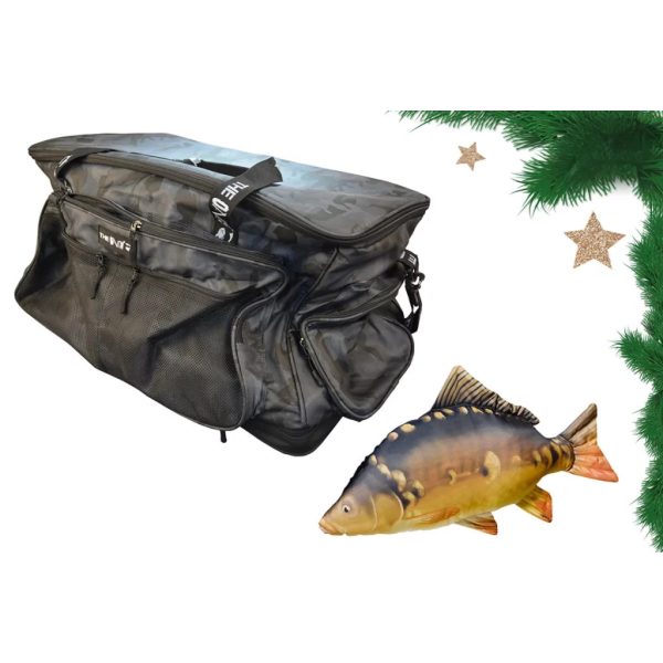 Karácsonyi The One Bojlis Szerelékes Táska ajándék 64cm-es Pontypárnával