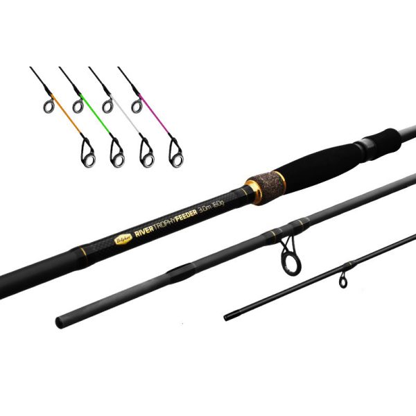 Delphin RIVER Trophy feederhengel + 4 toppen 300cm/160g