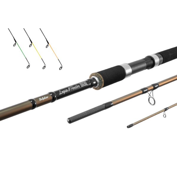 Delphin LEGIA feederhengel II + 3 toppen 330cm/80g