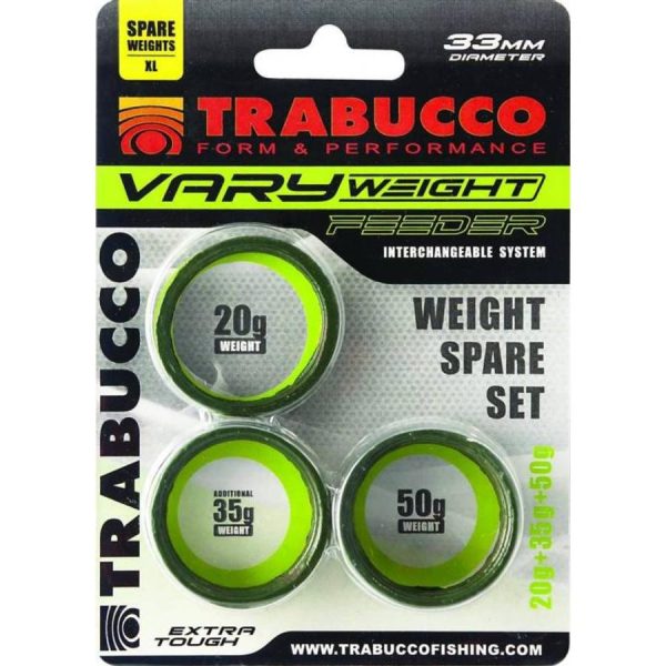 Trabucco Vary Weight Distance Cage Feeder 20gr, 35gr, 50gr Voerkorf Gewichten Set