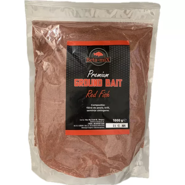 Betamix Voer Premium Red-Fish Krill Method Mix Garnaal-Inktvis 1000gr