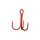 Gamakatsu Preda 13R Treble Hooks Red Dreghaak met oog en weerhaak #10