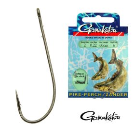   Gamakatsu Bks-Worm36 Snoekbaars Brons 1/0 6db/csomag Met oog Met weerhaak Roofvishaak