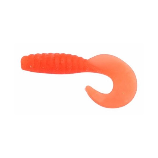 Trabucco Yummy Bait Curly Tail Oranje 4cm Plastic Aas 8st