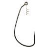 Gamakatsu Worm EWG Hooks Spring Lock Black #4/0 haak