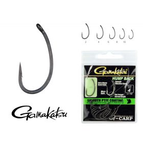   Gamakatsu G-Carp Hump Back Zwart 8 10 stuks/verpakking Met oog Micro weerhaak Boiliehaak