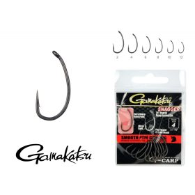   Gamakatsu G-Carp Snagger Zwart 8 10 stuks/verpakking Met oog Micro weerhaak Boiliehaak