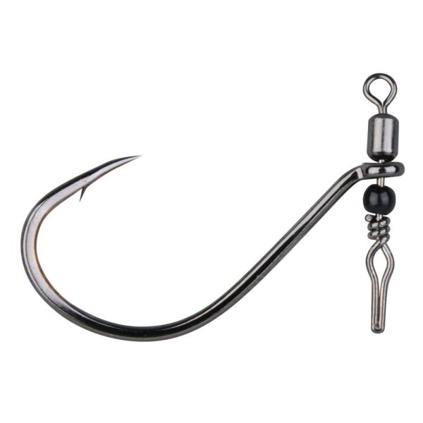 Gamakatsu Preda Swivel Shot Black Hooks #1/0 Haak met Wartel