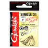 Gamakatsu Single 31 Hooks Black #4 haak