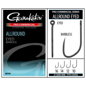   Gamakatsu Coars Pro-C Allround Eyed A1 PTFE BL Haak met oog Baardloos #16
