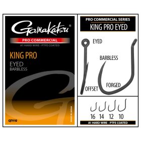   Gamakatsu Coars Pro-C King Pro Eyed A1 PTFE BL Ooghaak zonder weerhaak #16