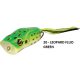 Rapture Popper Frog 6cm 15gr Leop. Fluo Groen Rubberen Kikker