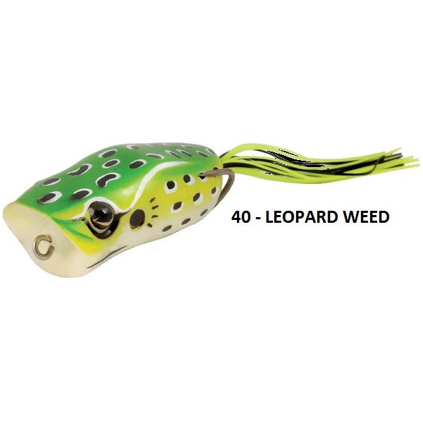 Rapture Popper Frog 6cm 15gr Leop. Wier Rubberen Kikker