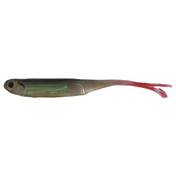 Rapture Power Minnow Vorkstaart 7,5cm natuurlijke Shad Plastic Kunstaas 6 stuks