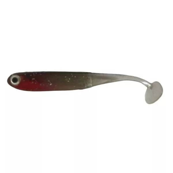 Rapture Mini Minnow Shad Tail 4,5cm Heet Zilver Zacht rubberen aas 6 stuks