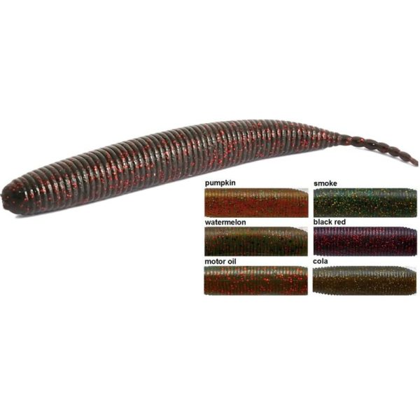 Rapture W. Mouse Tail Jerk 9,5cm Rook Zacht rubber kunstaas 10 stuks