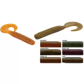   Rapture W. Fabgub 8,5cm Zwart&Rood Zacht rubberen kunstaas 10 stuks