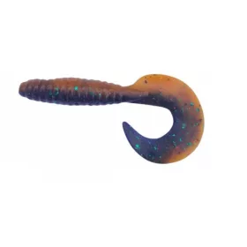   Rapture Fun Tail Grub 6,5cm Zwarte Pompoen Plastic Kunstaas 10 stuks