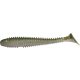 Rapture Geribbelde Swing Shad 9,5cm Watermeloen-Parel Kunststof Aas 7 stuks