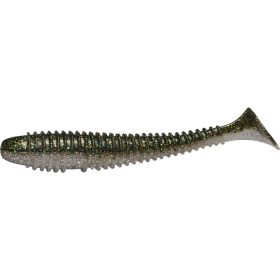   Rapture Geribbelde Swing Shad 4cm Rookgroen Kunststof Aas 14 stuks