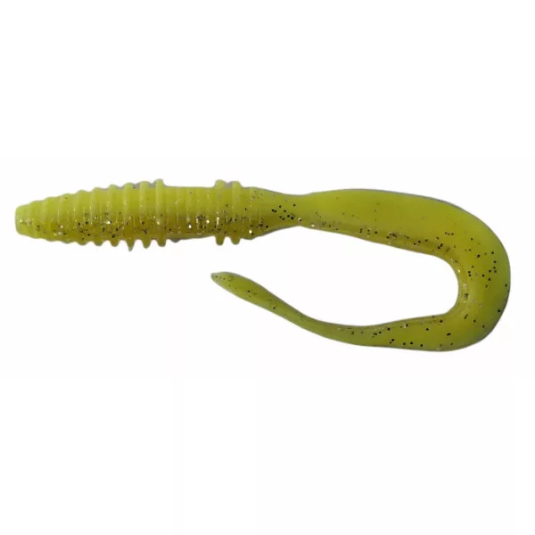 Rapture Mad Worm 10cm Chartreuse Geest Plastic Aas 10 stuks
