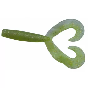   Rapture Twin Grub 9cm Chartreuse Ghost Plastic Kunstaas 10 stuks