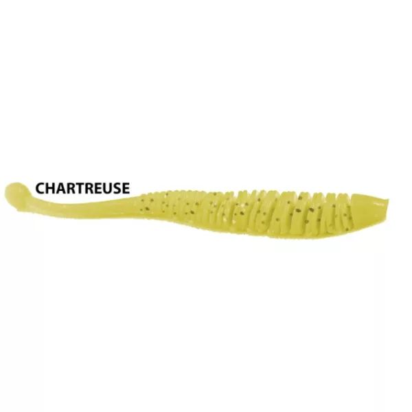 Rapture Evoke Worm 6cm Chartreuse Plastic Kunstaas 12 stuks