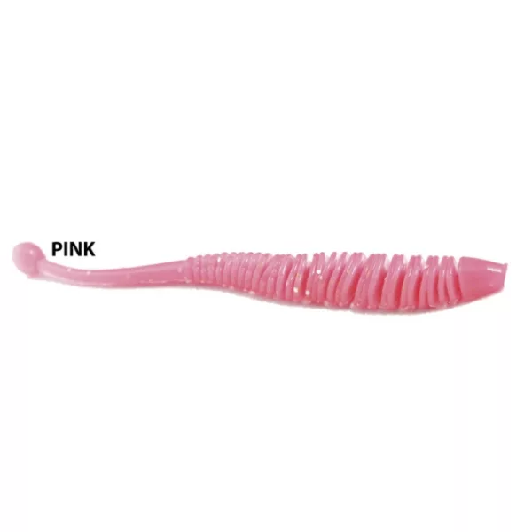 Rapture Evoke Worm 6cm Roze Plastic Kunstaas 12 stuks