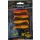 Rapture Slugger Shad Set 5,5cm Vlam Geel Kunstaas Set 4+2 stuks