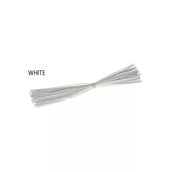 Rapture Spare Skirt Spinner & Jig White Rubberen Rok Plastic Kunstaas