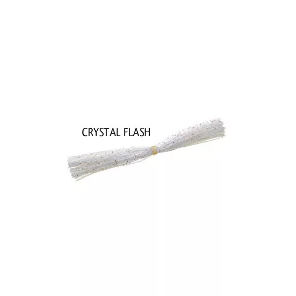 Rapture Spare Skirt Spinner & Jig Crystal Flash Rubberen Rok Plastic Kunstaas