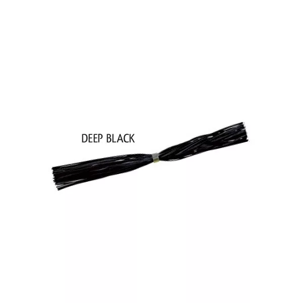 Rapture Spare Skirt Spinner & Jig Deep Black Rubberen Rok Plastic Kunstaas