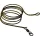 K-Karp DT Uni Link SW 60cm Bruin Lood-inlay Onderlijn met Wartel 2 stuks