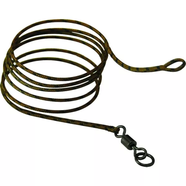 K-Karp DT Uni Link SW 90cm Bruin Lood-inlay Onderlijn met Wartel 2 stuks
