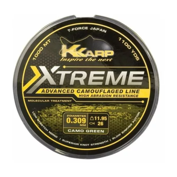 K-Karp Extreme Camo Weed 1000m 0,35mm Monofilament Hoofdlijn