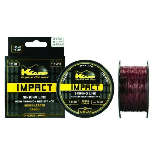 K-Karp Impact Shock Leader 100m 0,50mm Monofilament Hoofdlijn