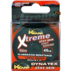   K-Karp Dyna Tex Xtreme Stijve 16m 25lb Camo Groene Leaderlijn