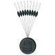 Cralusso Rubberen stootkraal tonvormig/ (9st/verpakking) S